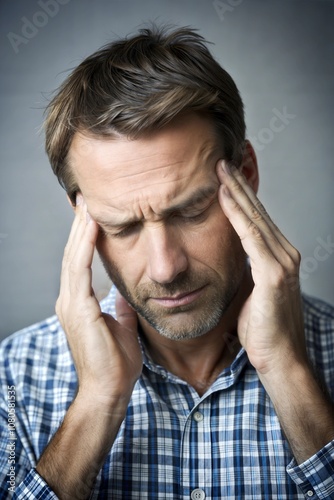 Man Suffering From Headache