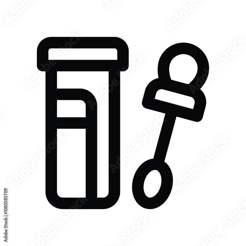cotton swab icon. vector line icon for your website, mobile, presentation, and logo design.