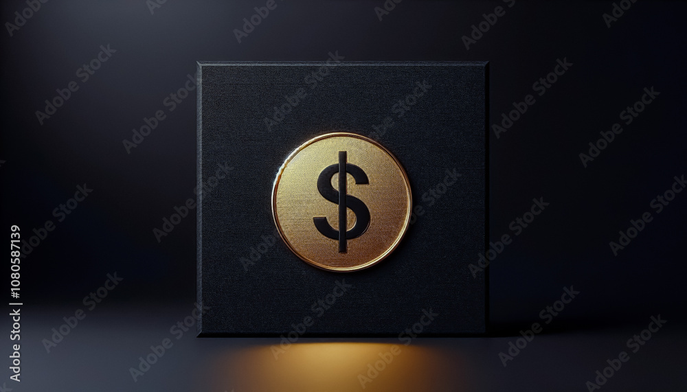dollar sign on gold dollar sign on gold