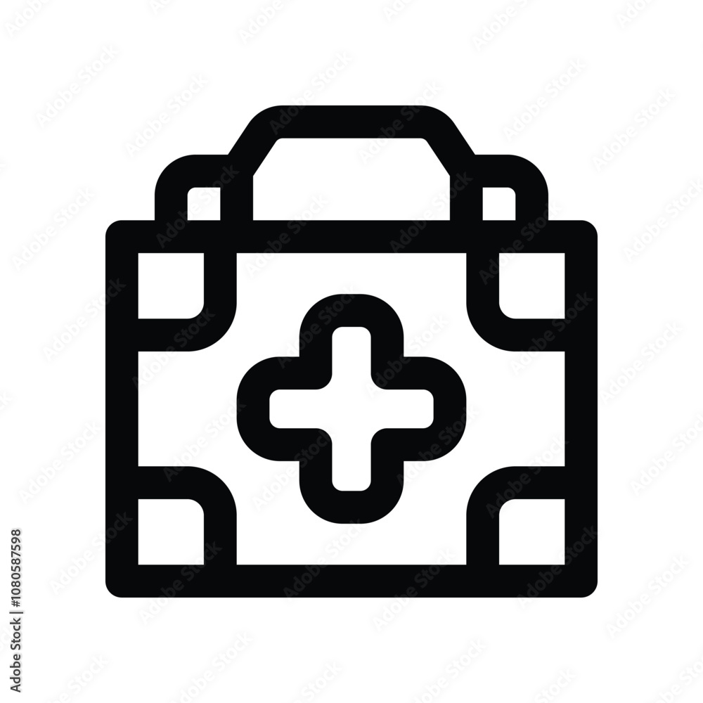 medical kit icon. vector line icon for your website, mobile, presentation, and logo design. medical kit icon. vector line icon for your website, mobile, presentation, and logo design.