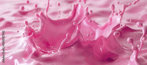 splash of strawberry milk background, thick, sweet 7