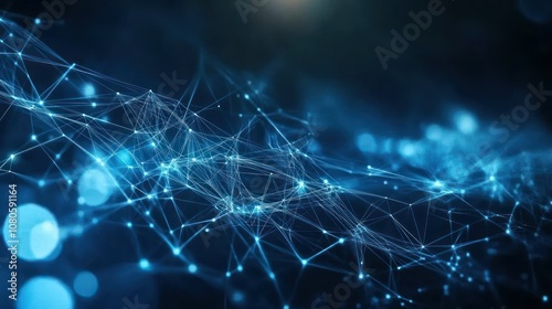 Abstract Digital Network Connection Background