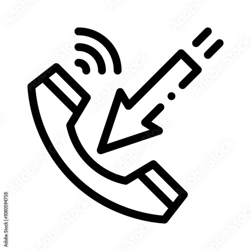 incoming call line icon