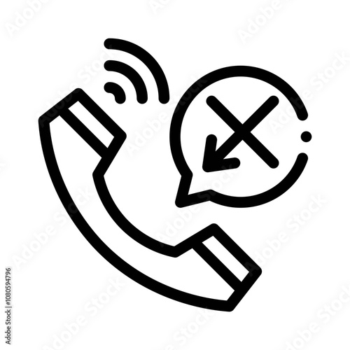 missed call line icon