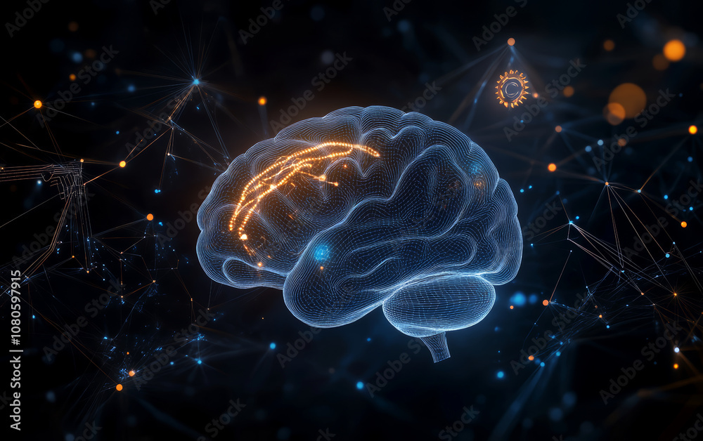 Future technology and artificial intelligence chip business background Future technology and artificial intelligence chip business background