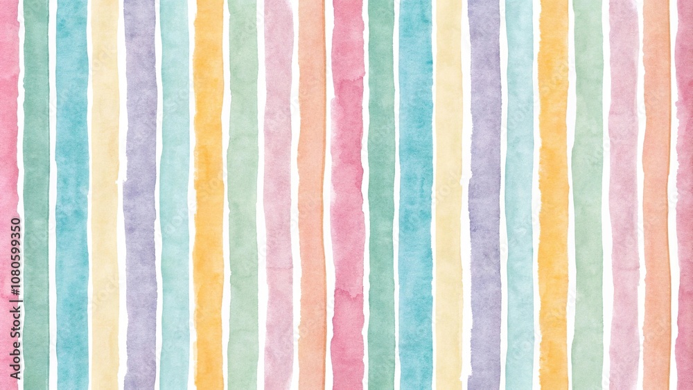 Soft pastel stripes create a soothing watercolor design seamless for any background, walldecoration, homedecor Soft pastel stripes create a soothing watercolor design seamless for any background, walldecoration, homedecor