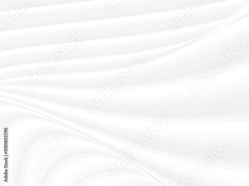 soft light fabric abstract smooth curve shape decorative modern fashion white background