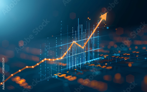 Finance and securities, stock theme, financial and business background