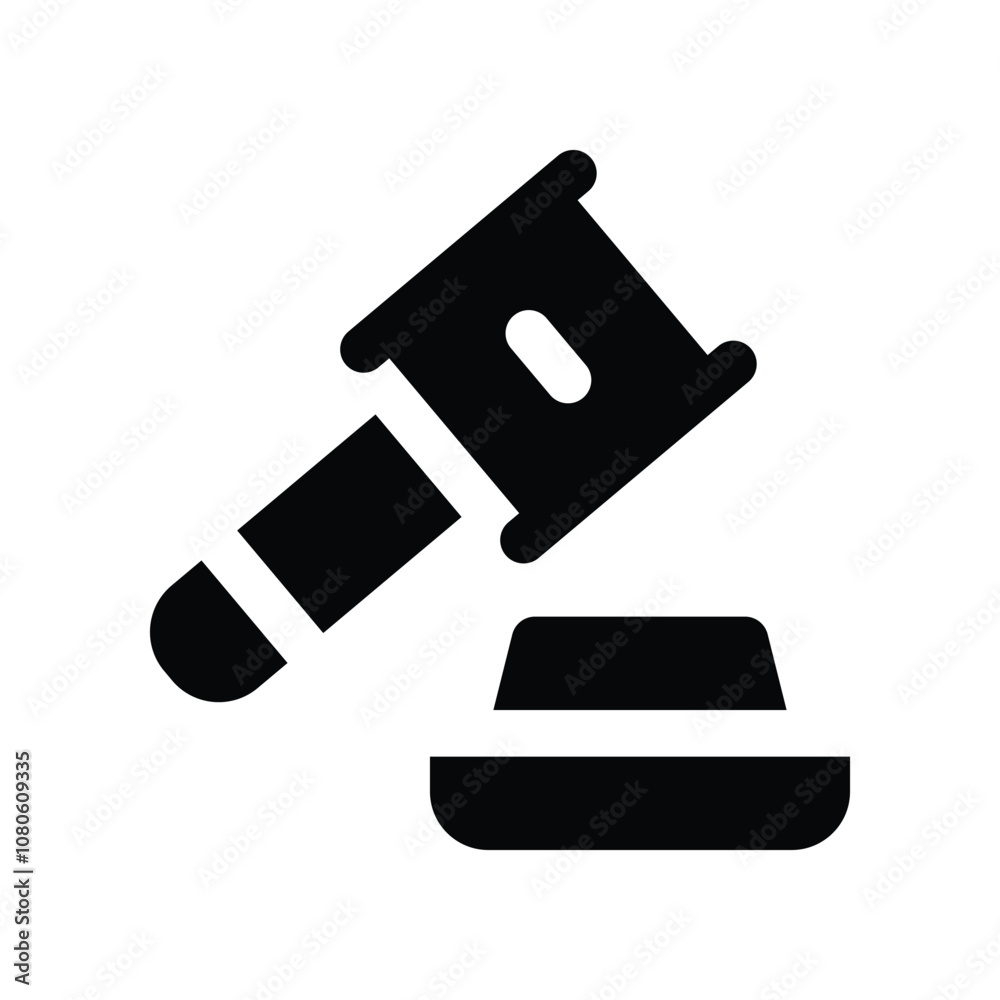 auction icon. vector glyph icon for your website, mobile, presentation, and logo design.