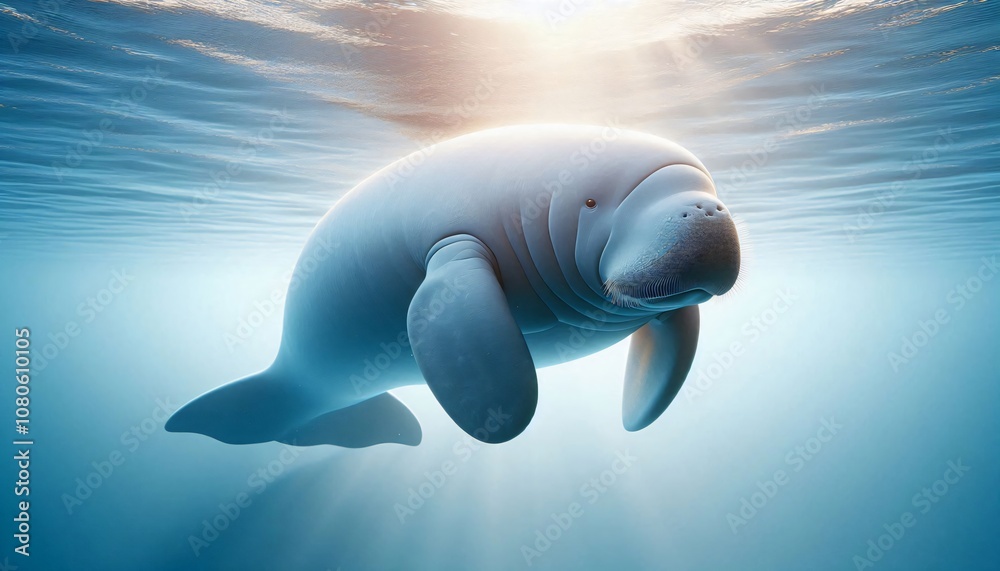 Naklejka premium Marine Conservation through realistic 3D Visualization