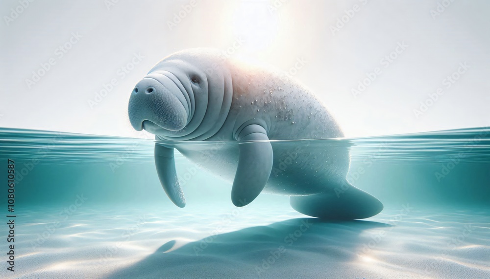 Naklejka premium Marine Conservation through realistic 3D Visualization