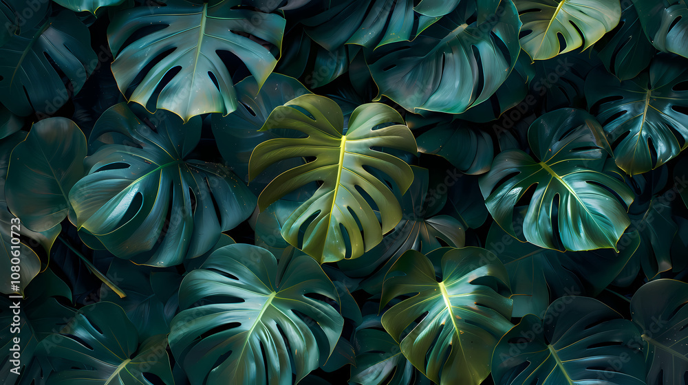 leaves background Generated AI leaves background Generated AI