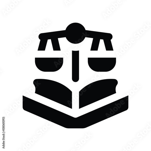 book icon. vector glyph icon for your website, mobile, presentation, and logo design.