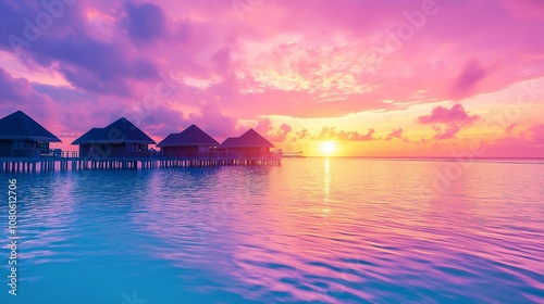 landscape luxury tropical resort water villas