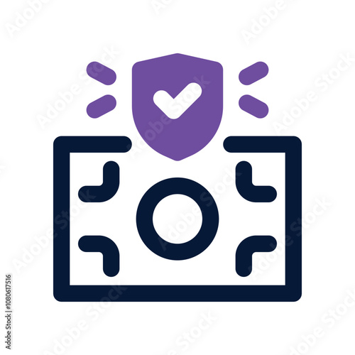 money icon. vector dual tone icon for your website, mobile, presentation, and logo design.