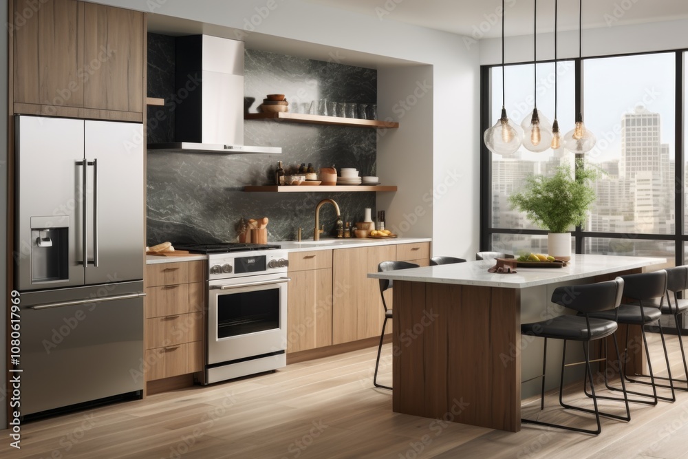 Interior of a modern contemporary kitchen Interior of a modern contemporary kitchen