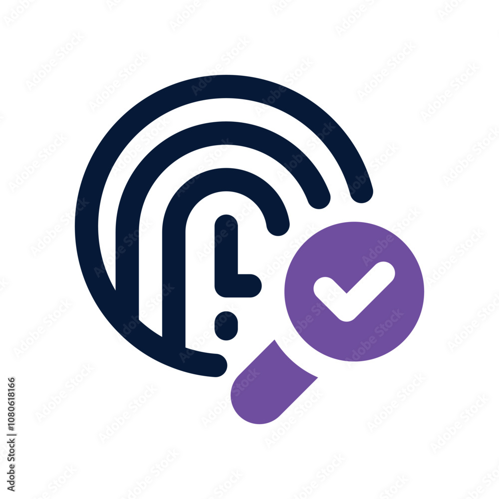 fingerprint icon. vector dual tone icon for your website, mobile, presentation, and logo design. fingerprint icon. vector dual tone icon for your website, mobile, presentation, and logo design.