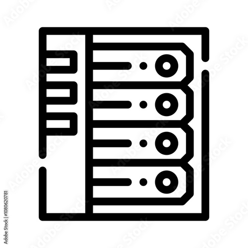 Server Rack line icon