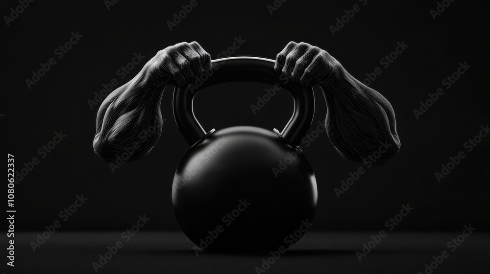 Fototapeta premium Breaking Limits: The Journey of a Weightlifting Champion