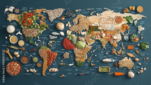Mapping global food distribution a detailed overview of food security networks worldwide photo