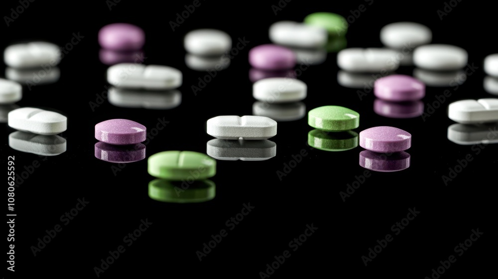 The Colorful Pills on Surface The Colorful Pills on Surface