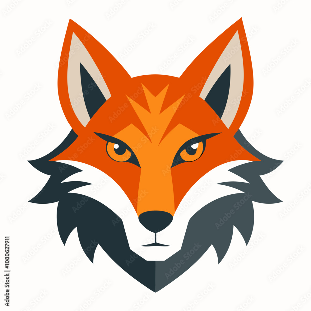 Obraz premium Coyote Head Icon Vector