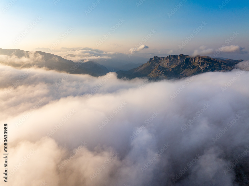 Aerial View of Zelengora Mountains in Bosnia Aerial View of Zelengora Mountains in Bosnia
