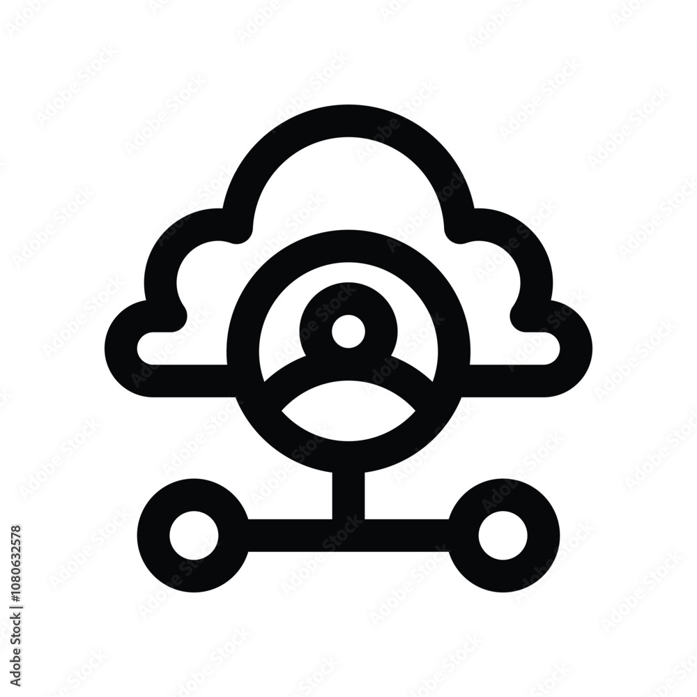cloud icon. vector line icon for your website, mobile, presentation, and logo design. cloud icon. vector line icon for your website, mobile, presentation, and logo design.