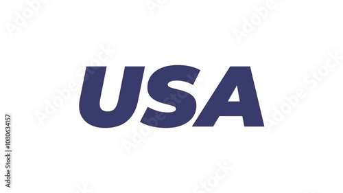 inscription on the background, United States of America