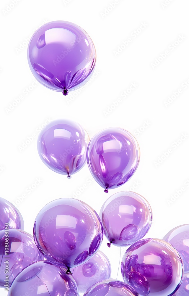 a group of purple balloon a group of purple balloon