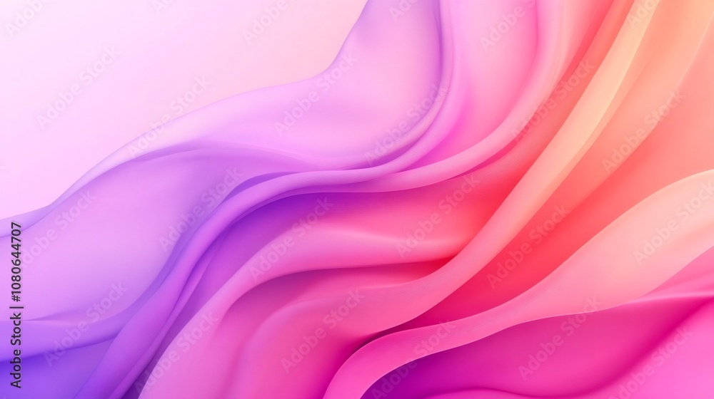Obraz premium Mesmerizing Abstract Product Showcase with Soft Pastel Gradients and Dreamy Modern Display
