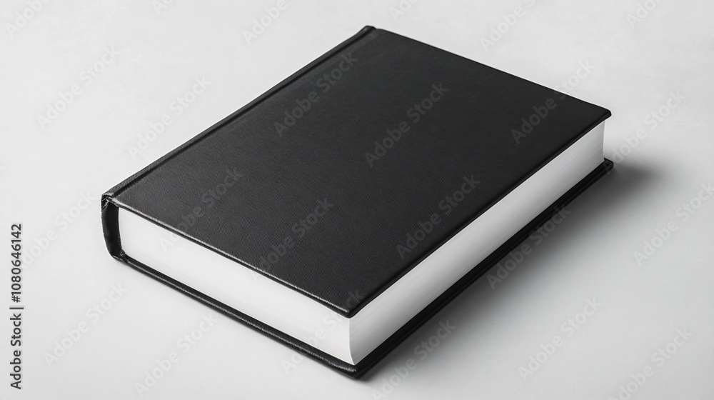 Clean and Elegant Book Cover Mockup on White Background with Shadow Effect Clean and Elegant Book Cover Mockup on White Background with Shadow Effect