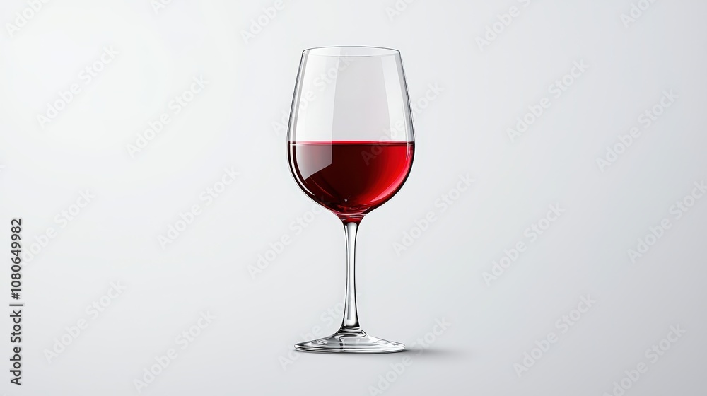 Red wine glass, white isolate background Red wine glass, white isolate background