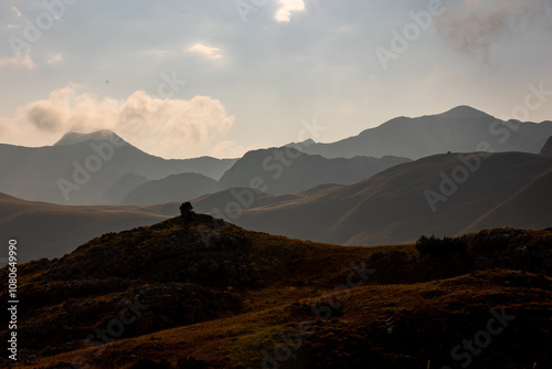 Aerial View of Zelengora Mountains in Bosnia