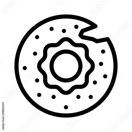 bagel line icon