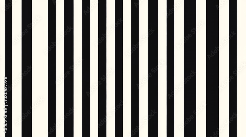 Vertical black and white stripes creating modern and minimalist pattern Vertical black and white stripes creating modern and minimalist pattern