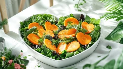 The Heart-Shaped Fresh Salad
