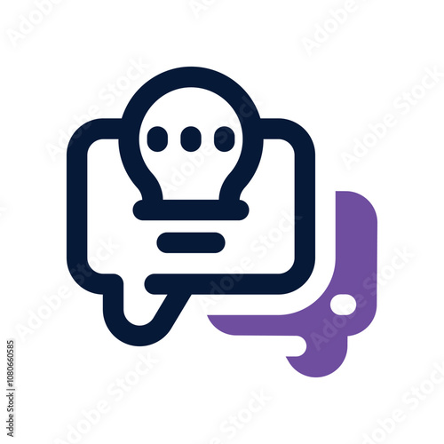 tips icon. vector dual tone icon for your website, mobile, presentationation, and logo design.