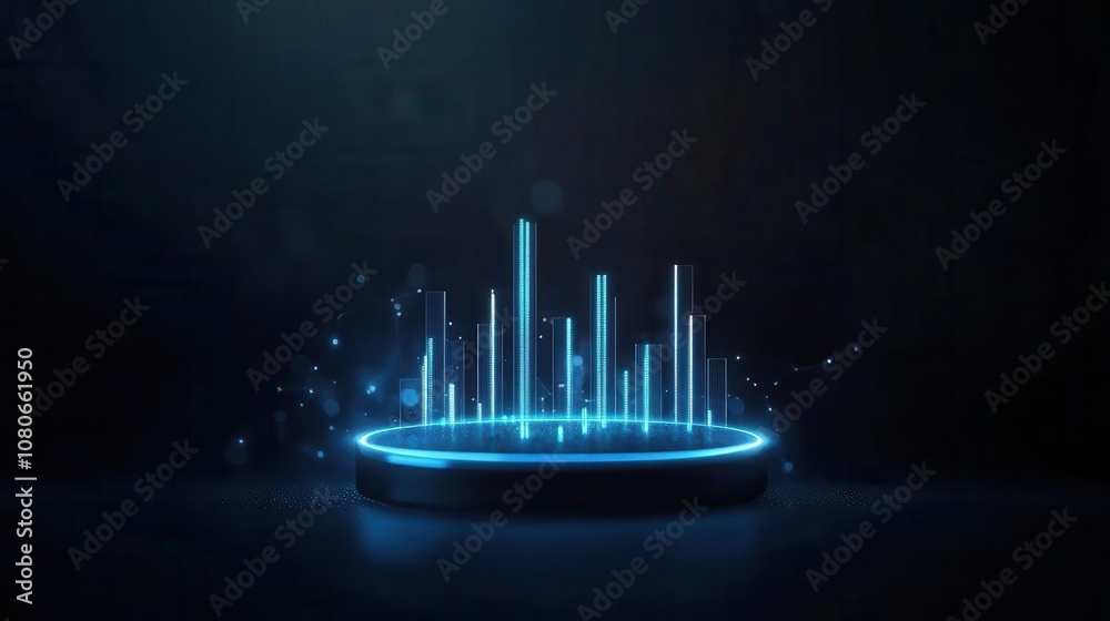 Funding data chart with central blank space, ideal for company information, dividends template, funding allocation