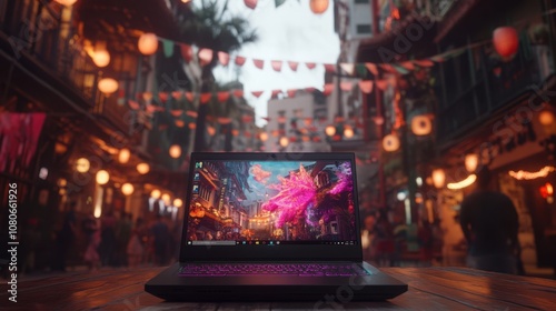 The Laptop in Urban Setting