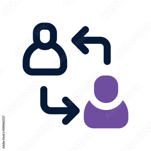 mentor icon. vector dual tone icon for your website, mobile, presentationation, and logo design.