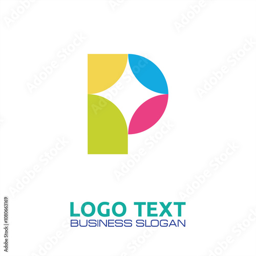 P  lettering logo is simple, easy to understand and authoritative