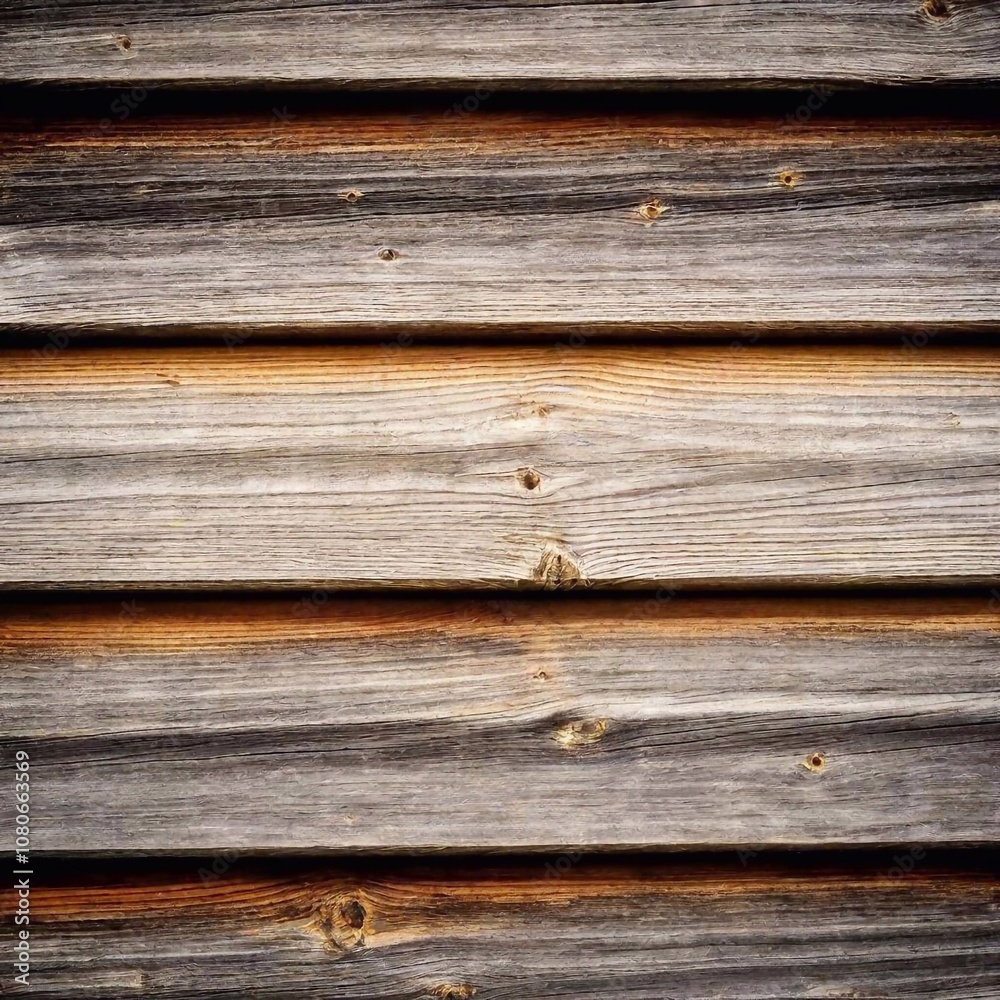 Fototapeta premium A high-resolution photo of a wooden fence or panel with a realistic texture, including weathered surfaces, natural grain patterns, and subtle color changes