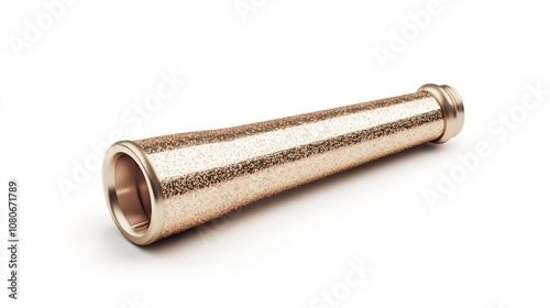 Glittering Party Whistle Isolated on White Background in 3D