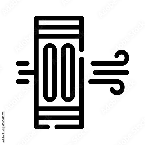 Airflow Design line icon