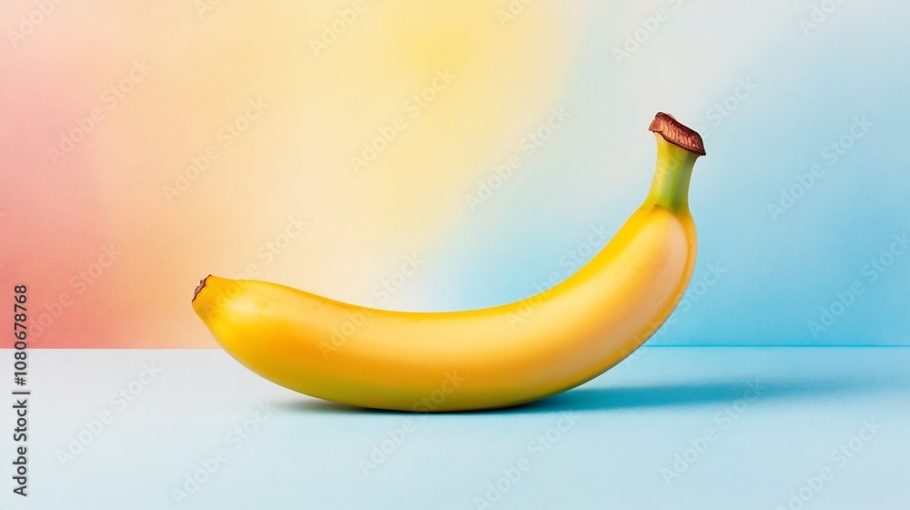 Ripe Banana Highlighting Its Vibrant Nutrition and Appetizing Appearance Ripe Banana Highlighting Its Vibrant Nutrition and Appetizing Appearance