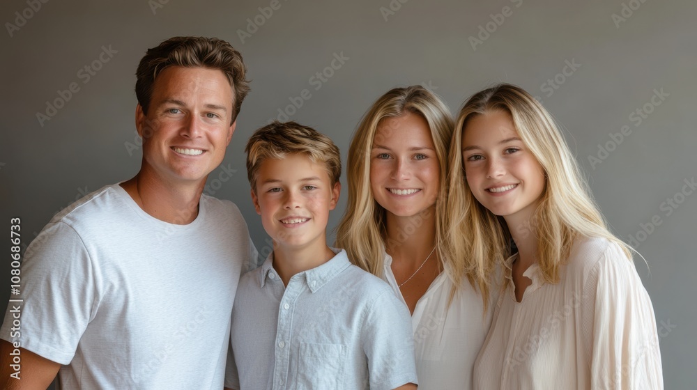 The Smiling Family Portrait The Smiling Family Portrait