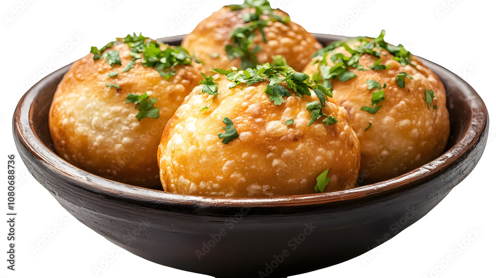 Raj kachori Indian dish on a transparent background. isolated background. Raj kachori Indian dish on a transparent background. isolated background.