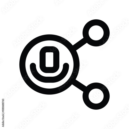 share icon. vector line icon for your website, mobile, presentation, and logo design.