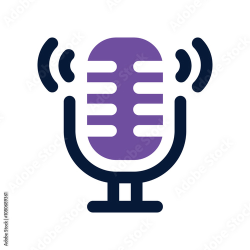 podcast icon. vector dual tone icon for your website, mobile, presentation, and logo design.